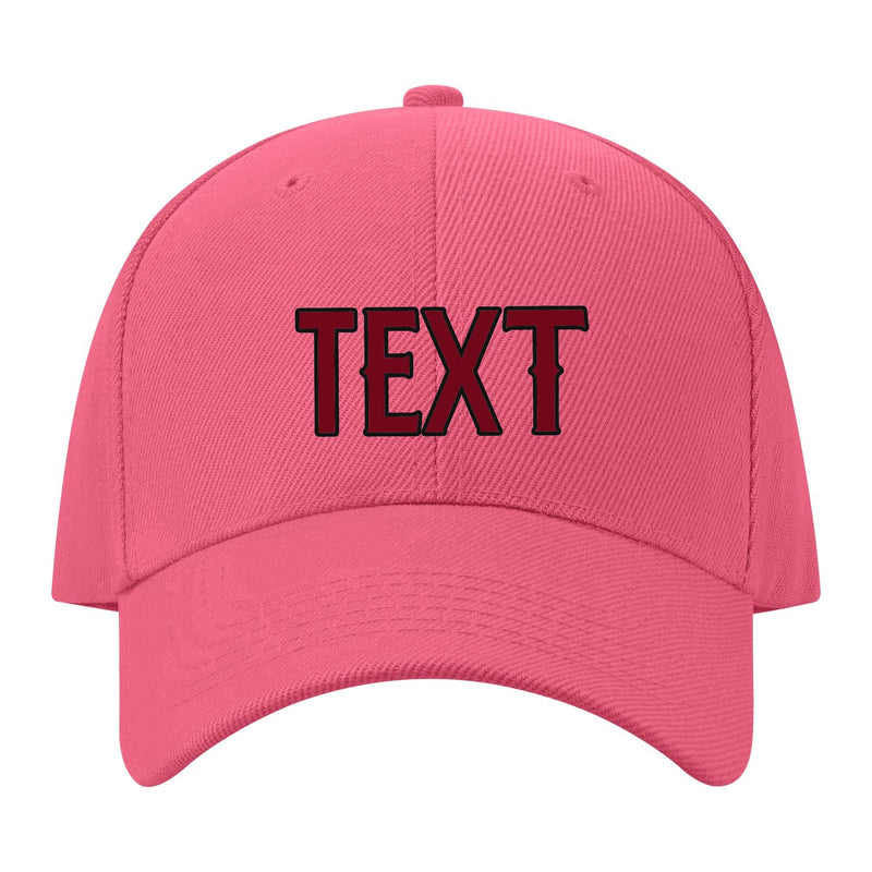 Custom Light Coral Red Khaki Hat 26B21715