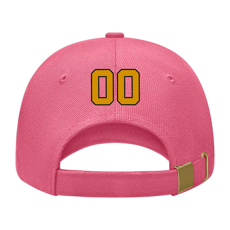 Custom Light Coral Red Sky Blue Hat 26B21719