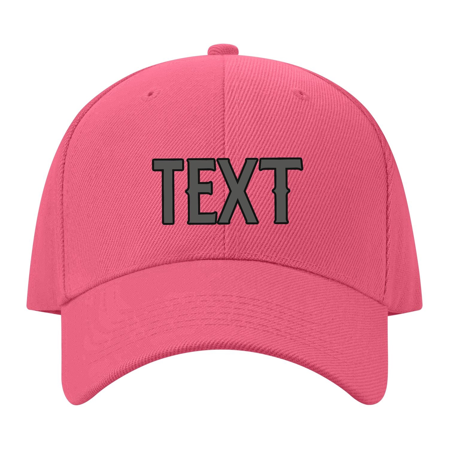Custom Light Coral Red Orange Hat 26B21720