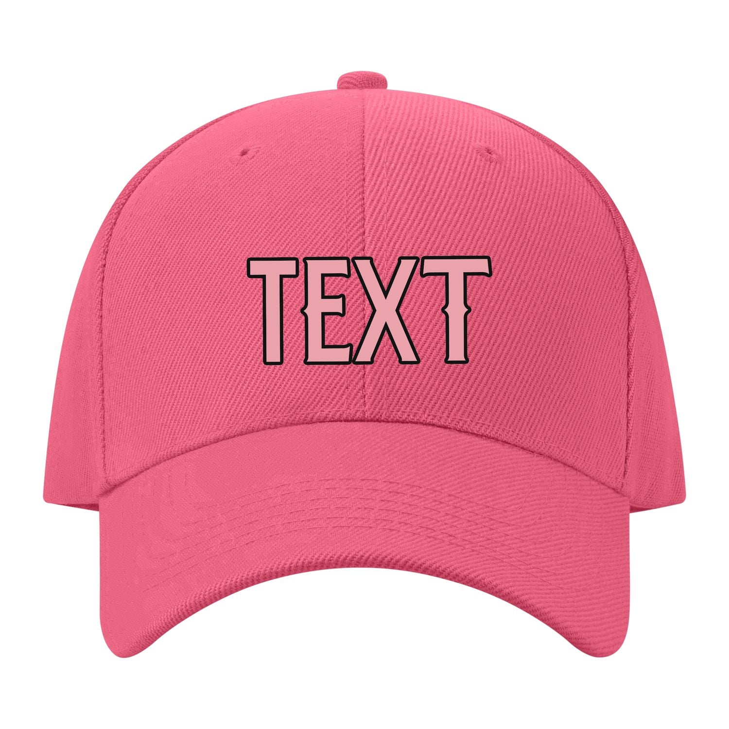 Custom Light Coral Red Light Emerald Green Hat 26B21721