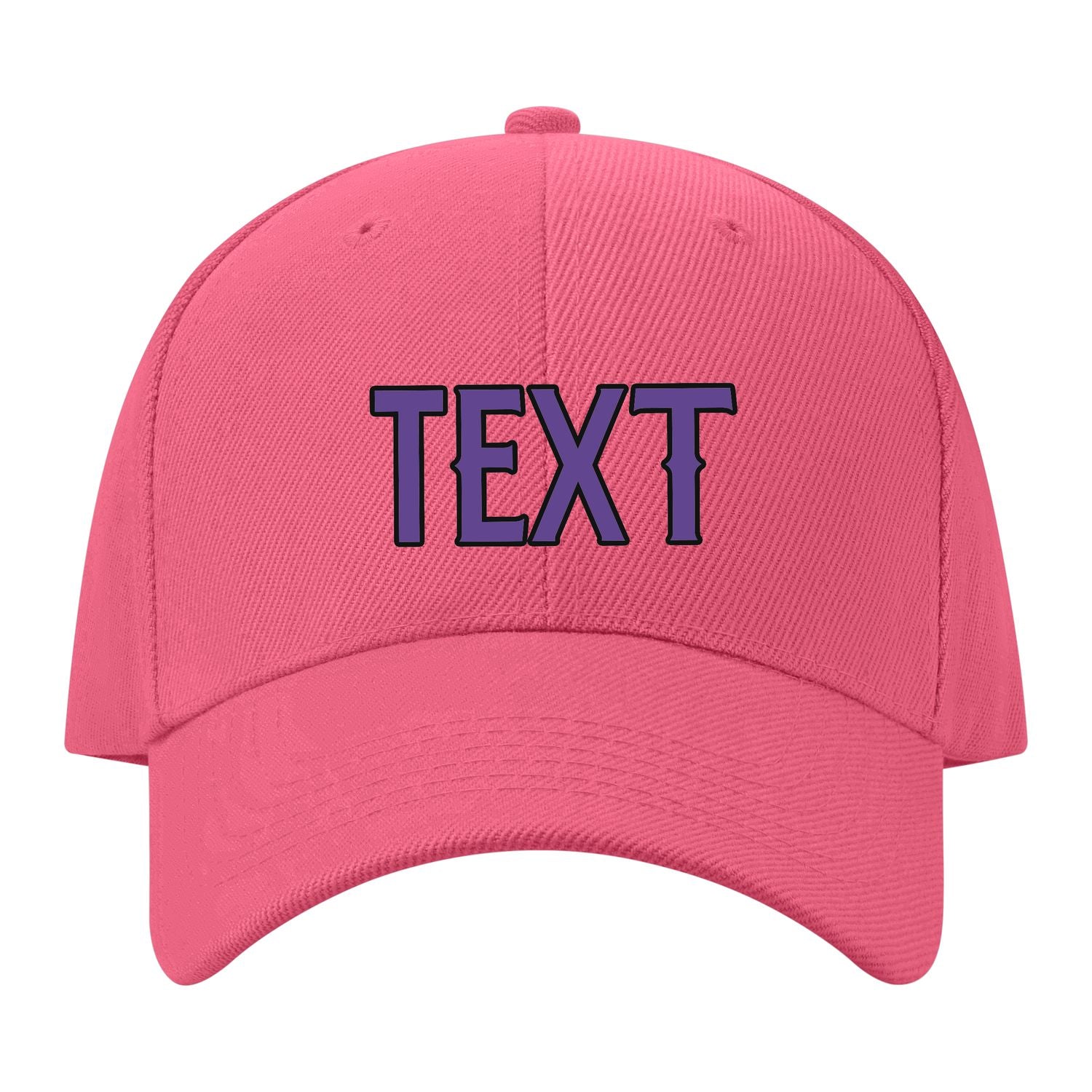 Custom Light Coral Red Yellow Hat 26B21723