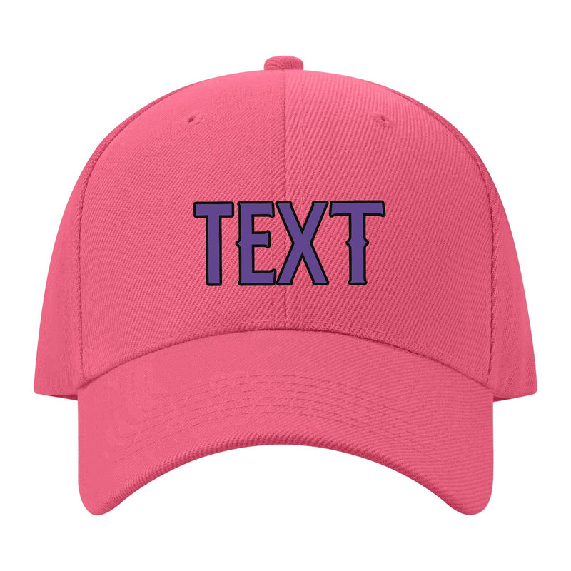 Custom Light Coral Red Yellow Hat 26B21723