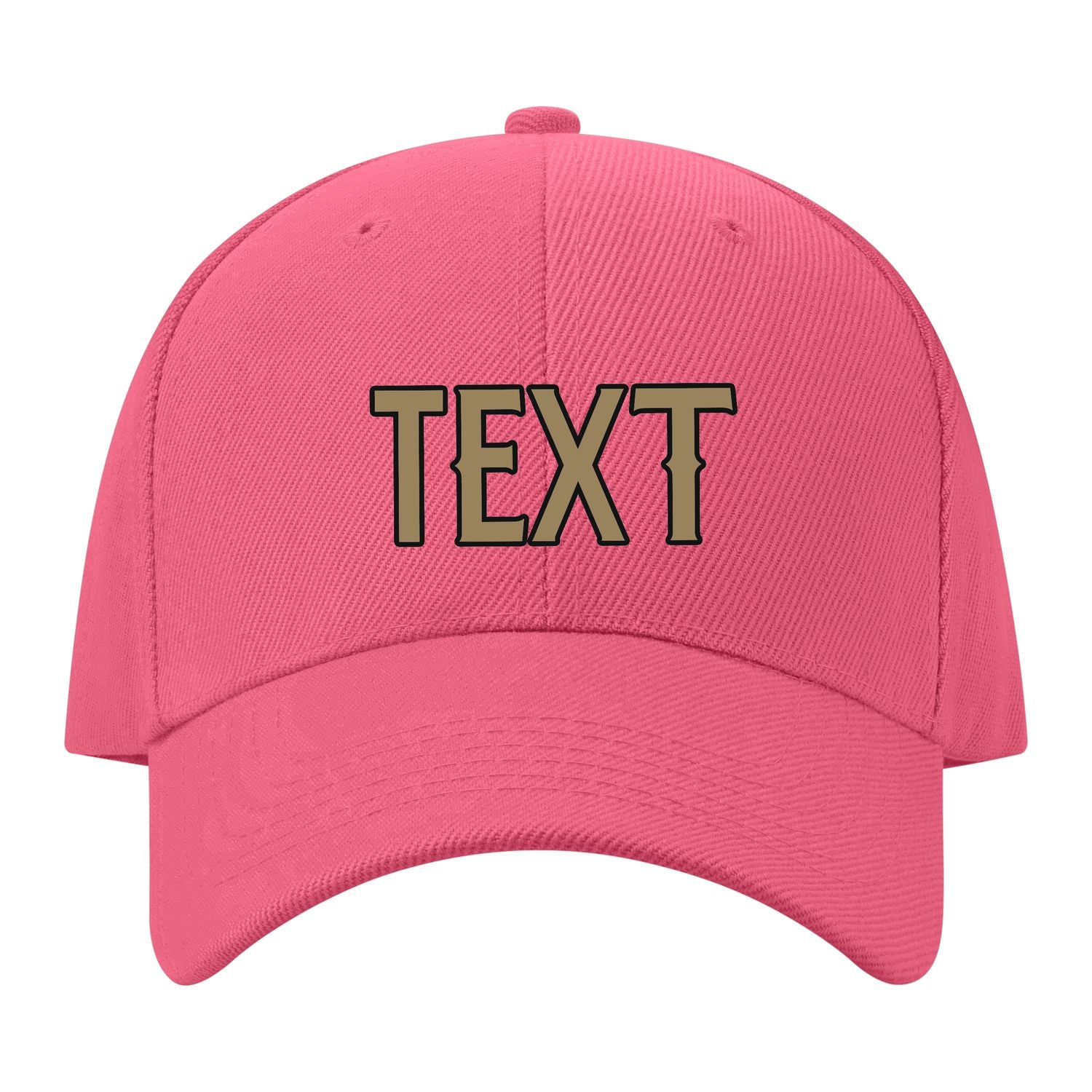 Custom Light Coral Red Goldenrod Hat 26B21725