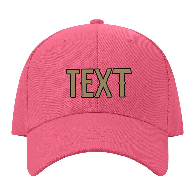 Custom Light Coral Red Goldenrod Hat 26B21725