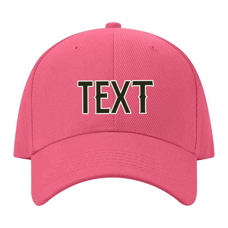 Custom Light Coral Red White Hat 26B21802