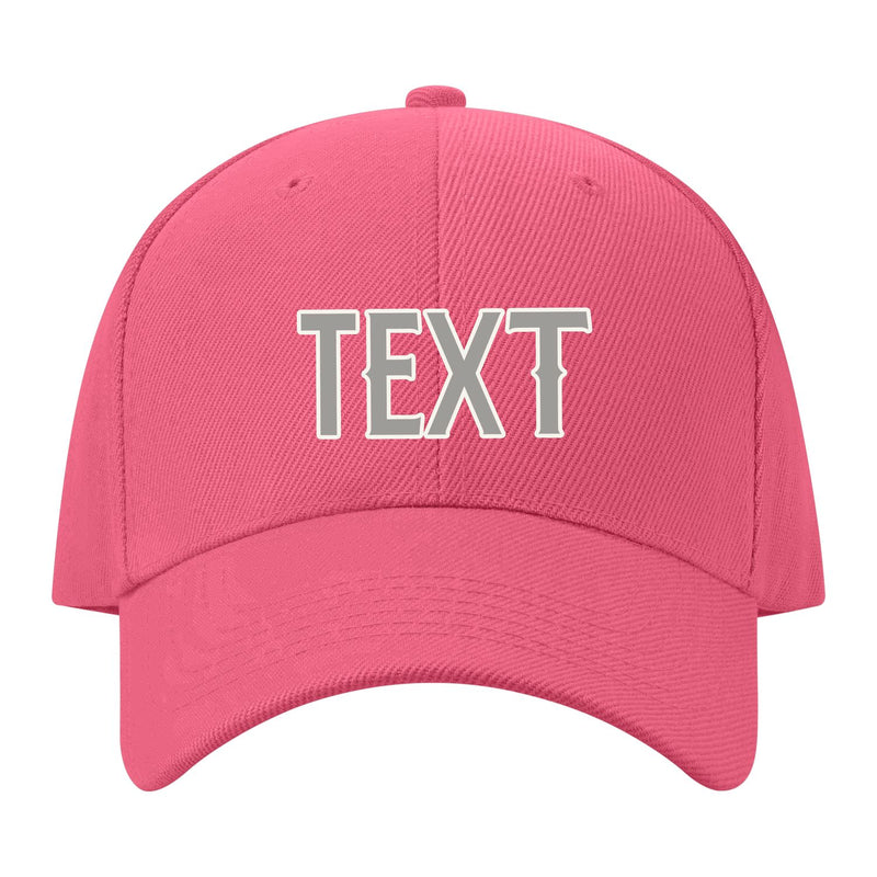 Custom Light Coral Red Light Green Hat 26B21804