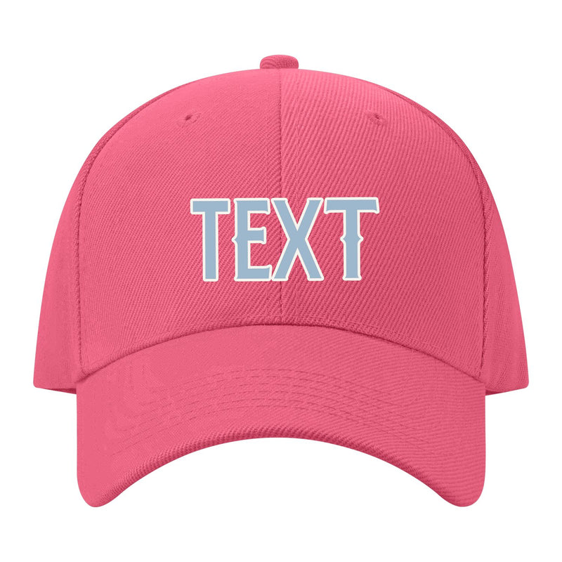 Custom Light Coral Red Dark Grey Hat 26B21808
