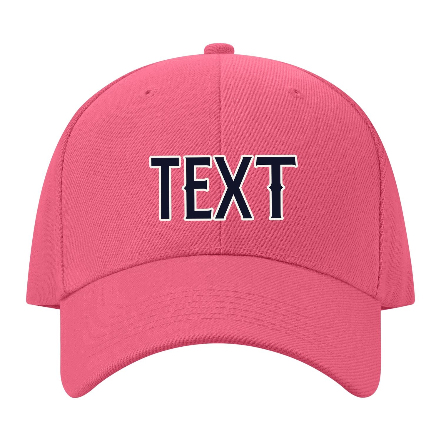 Custom Light Coral Red Pale Peach Hat 26B21811