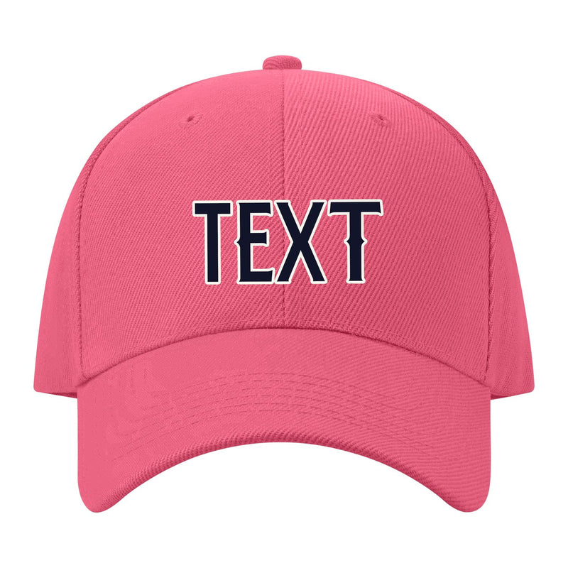 Custom Light Coral Red Pale Peach Hat 26B21811