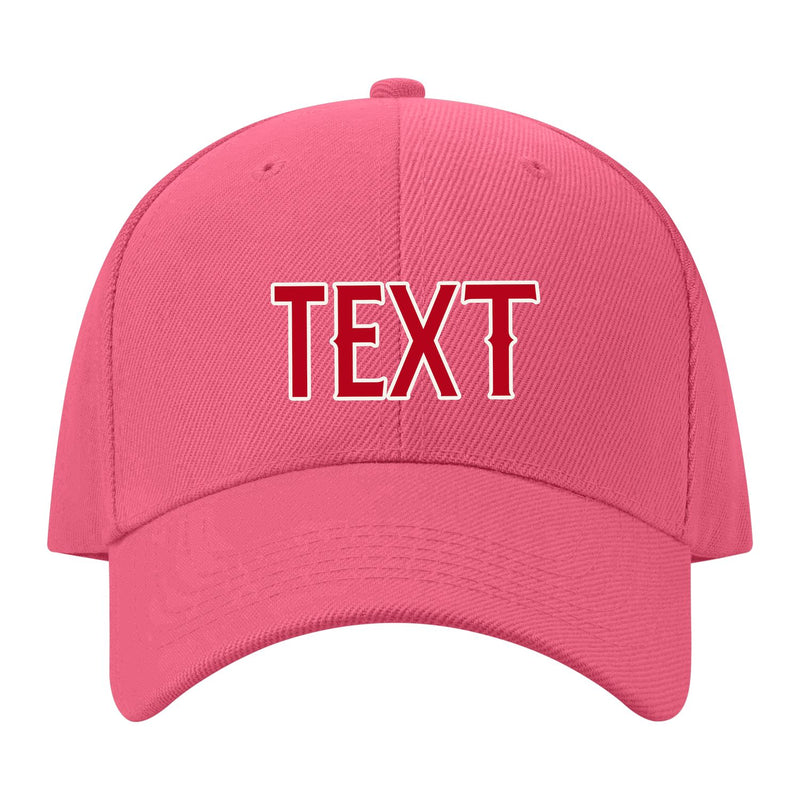 Custom Light Coral Red Crimson Red Hat 26B21814