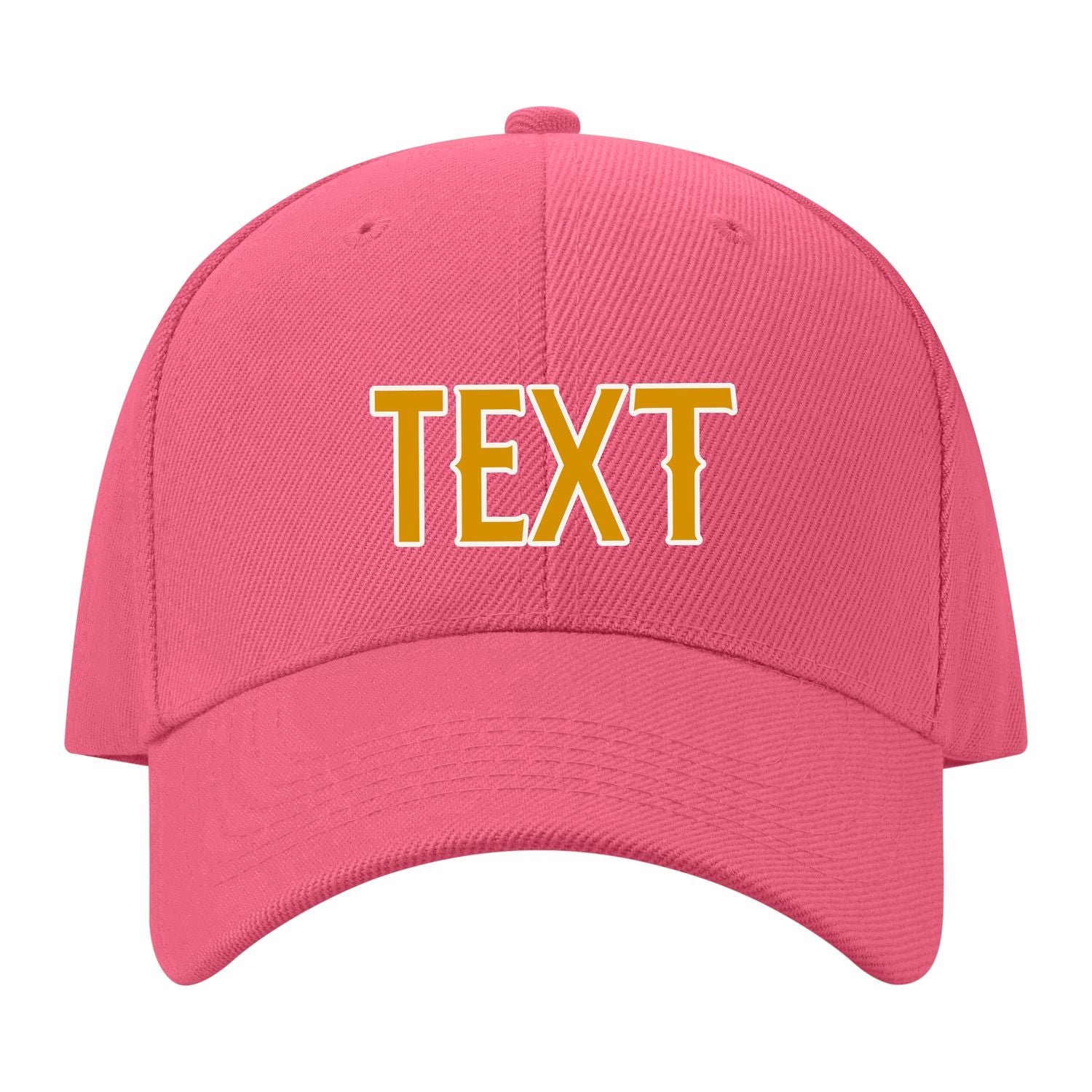 Custom Light Coral Red Sky Blue Hat 26B21819