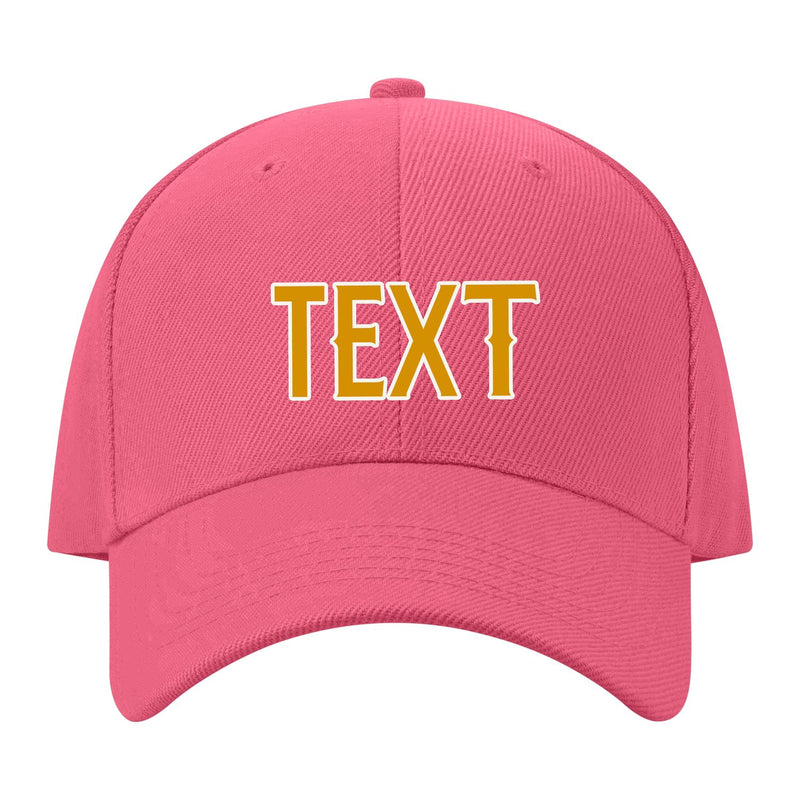 Custom Light Coral Red Sky Blue Hat 26B21819