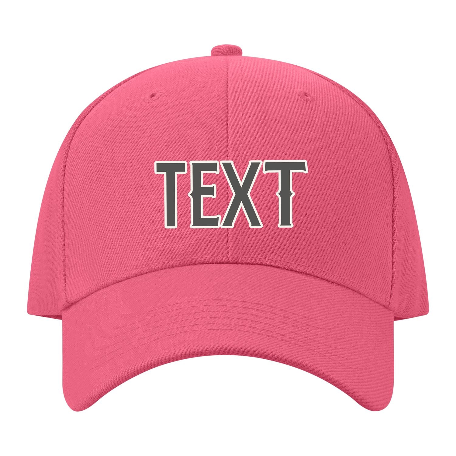 Custom Light Coral Red Orange Hat 26B21820