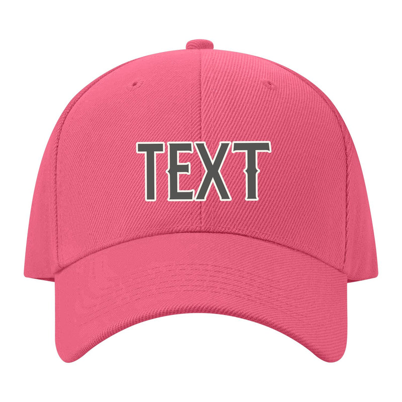 Custom Light Coral Red Orange Hat 26B21820