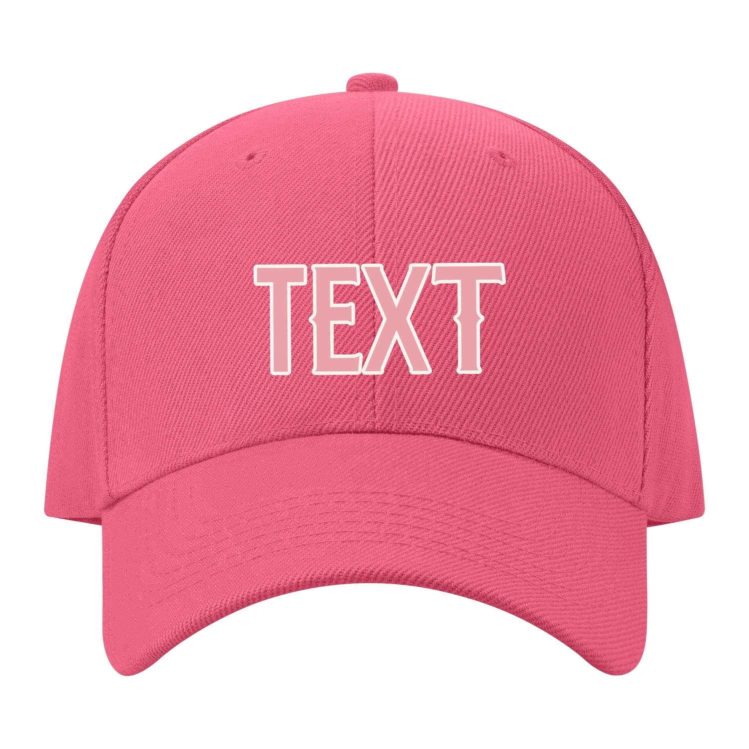 Custom Light Coral Red Light Emerald Green Hat 26B21821