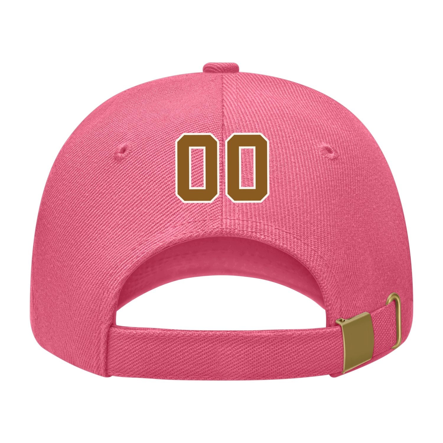 Custom Light Coral Red Dark Green Hat 26B21822
