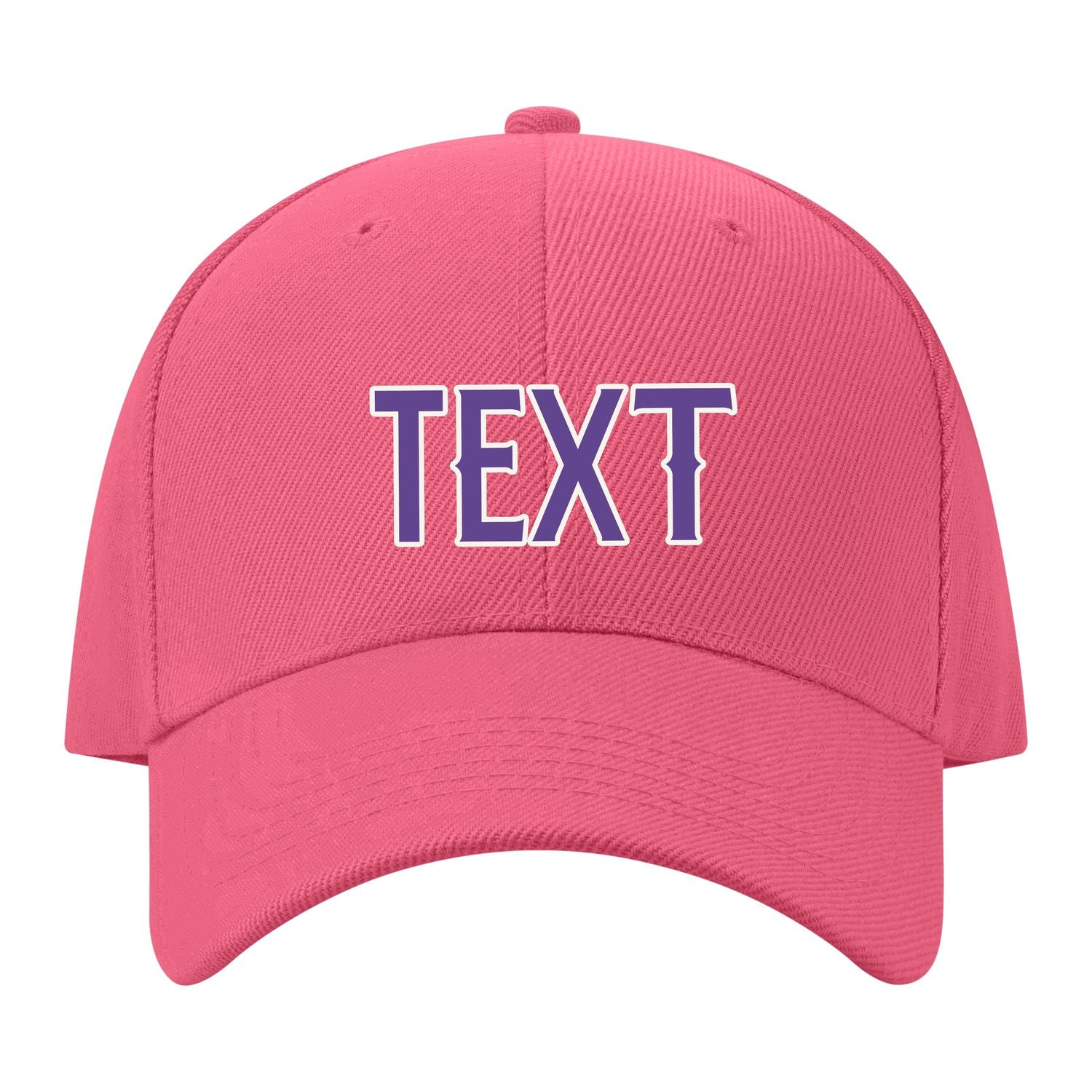 Custom Light Coral Red Yellow Hat 26B21823