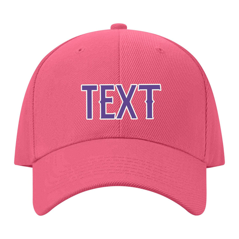 Custom Light Coral Red Yellow Hat 26B21823