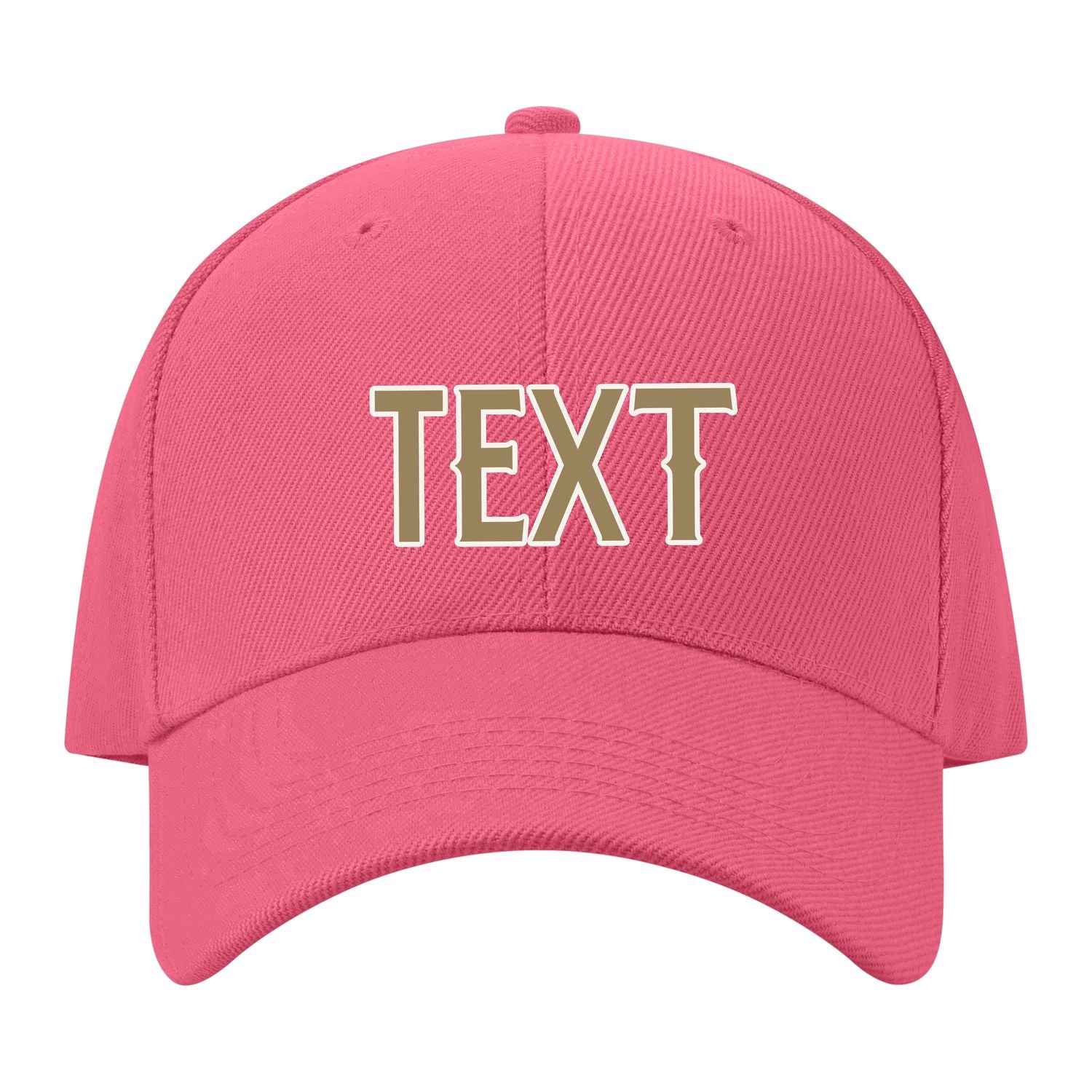 Custom Light Coral Red Goldenrod Hat 26B21825