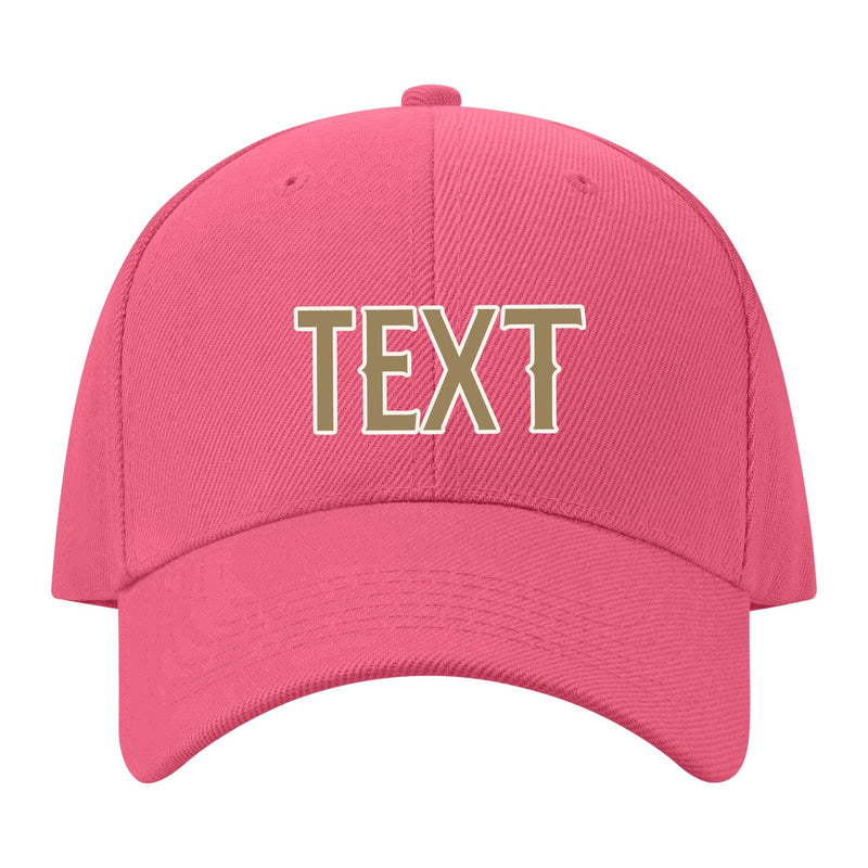 Custom Light Coral Red Goldenrod Hat 26B21825