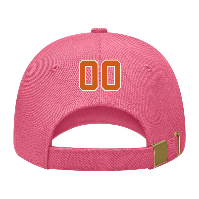 Custom Light Coral Red Blue Green Hat 26B21828