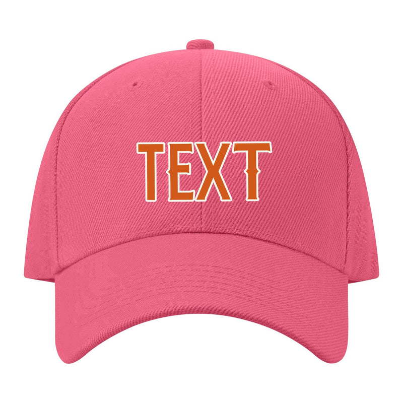 Custom Light Coral Red Blue Green Hat 26B21828