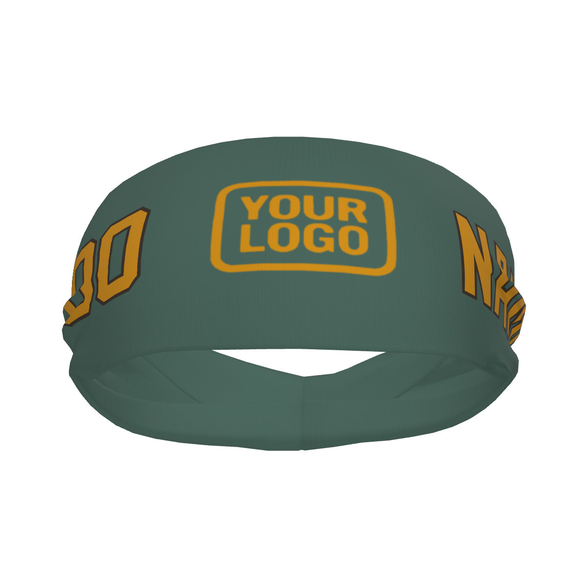 Custom Blue Green Yellow Sports headband