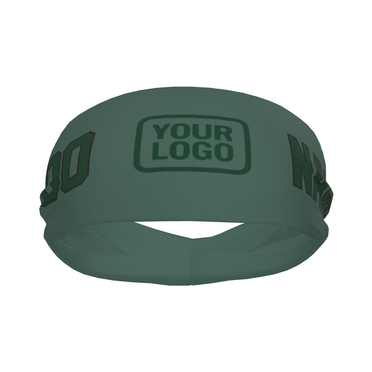Custom Blue Green Green Sports headband