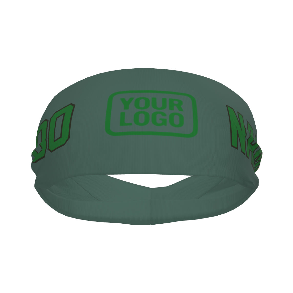 Custom Blue Green Emerald Green Sports headband