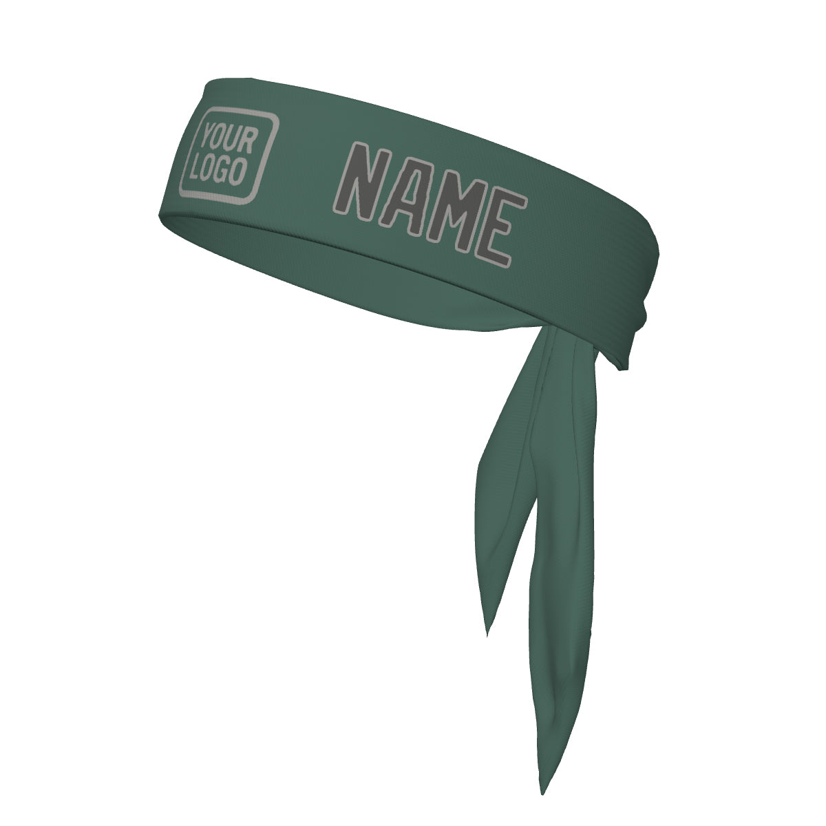 Custom Blue Green Dark Grey Headband