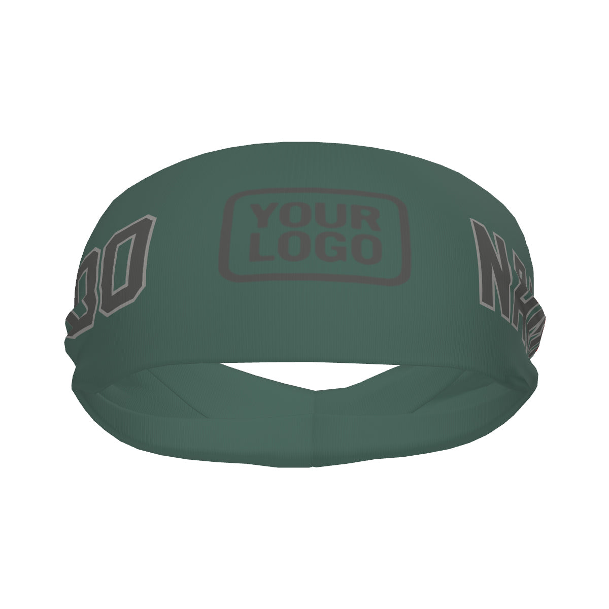 Custom Blue Green Dark Grey Sports headband
