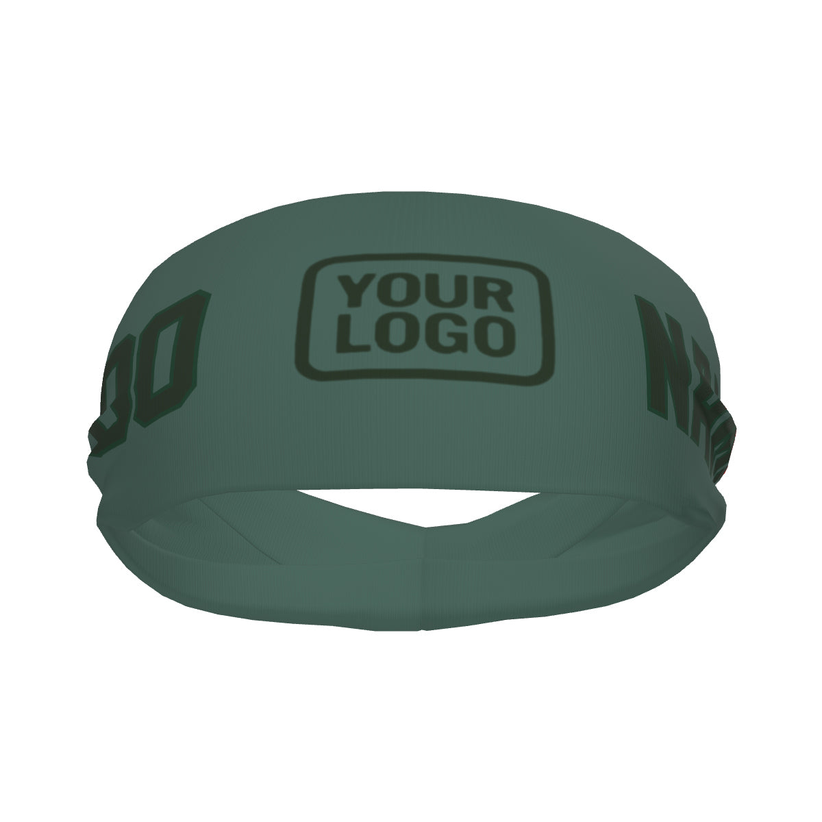 Custom Blue Green Dark Green Sports headband
