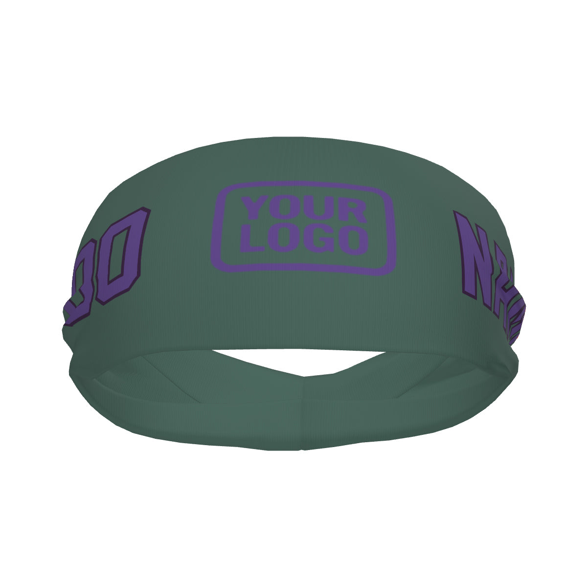 Custom Blue Green Light Purple Sports headband