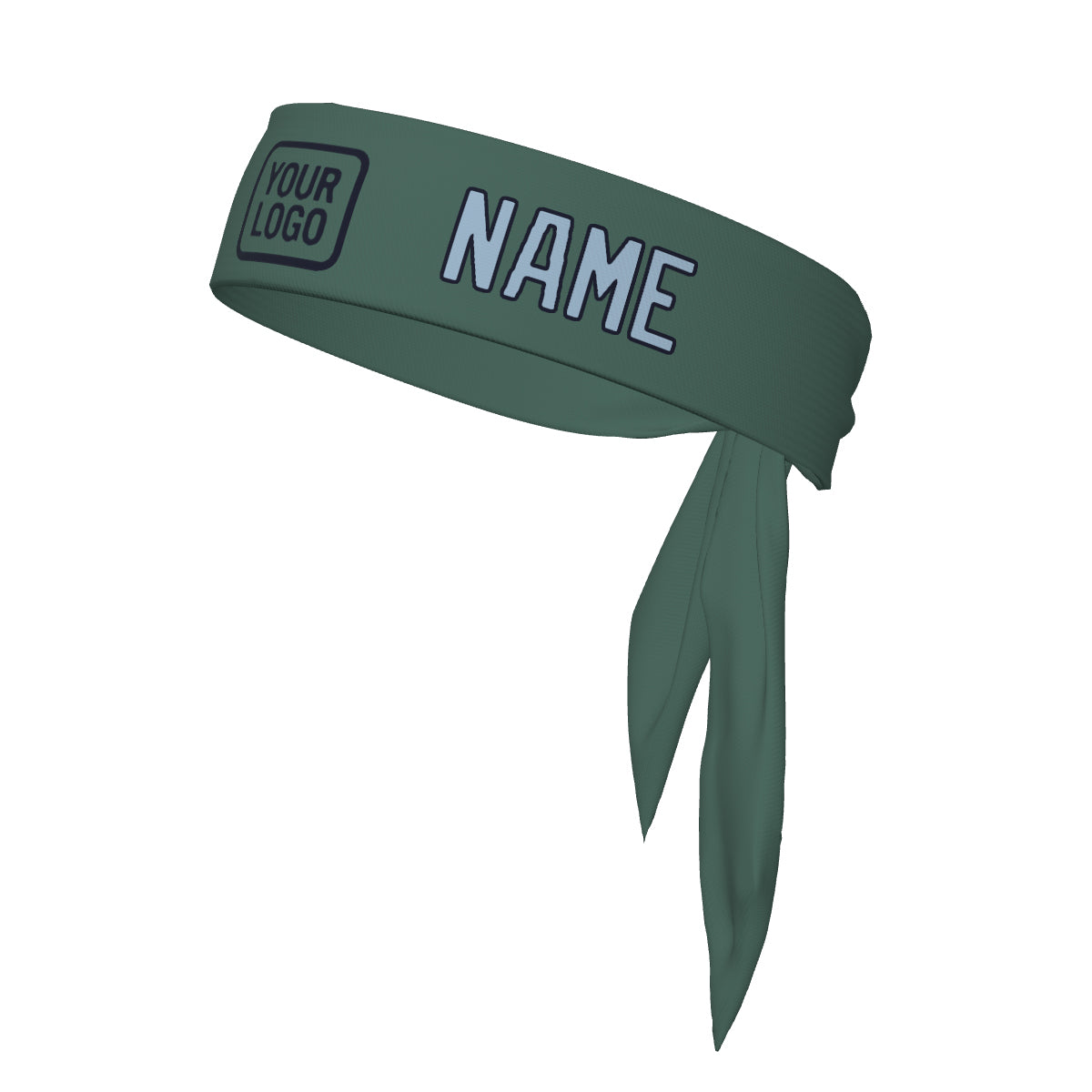 Custom Blue Green Light Blue Headband