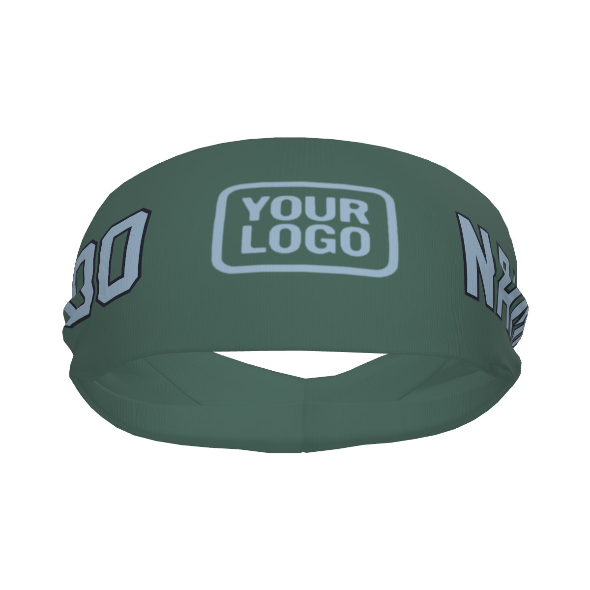 Custom Blue Green Light Blue Sports headband
