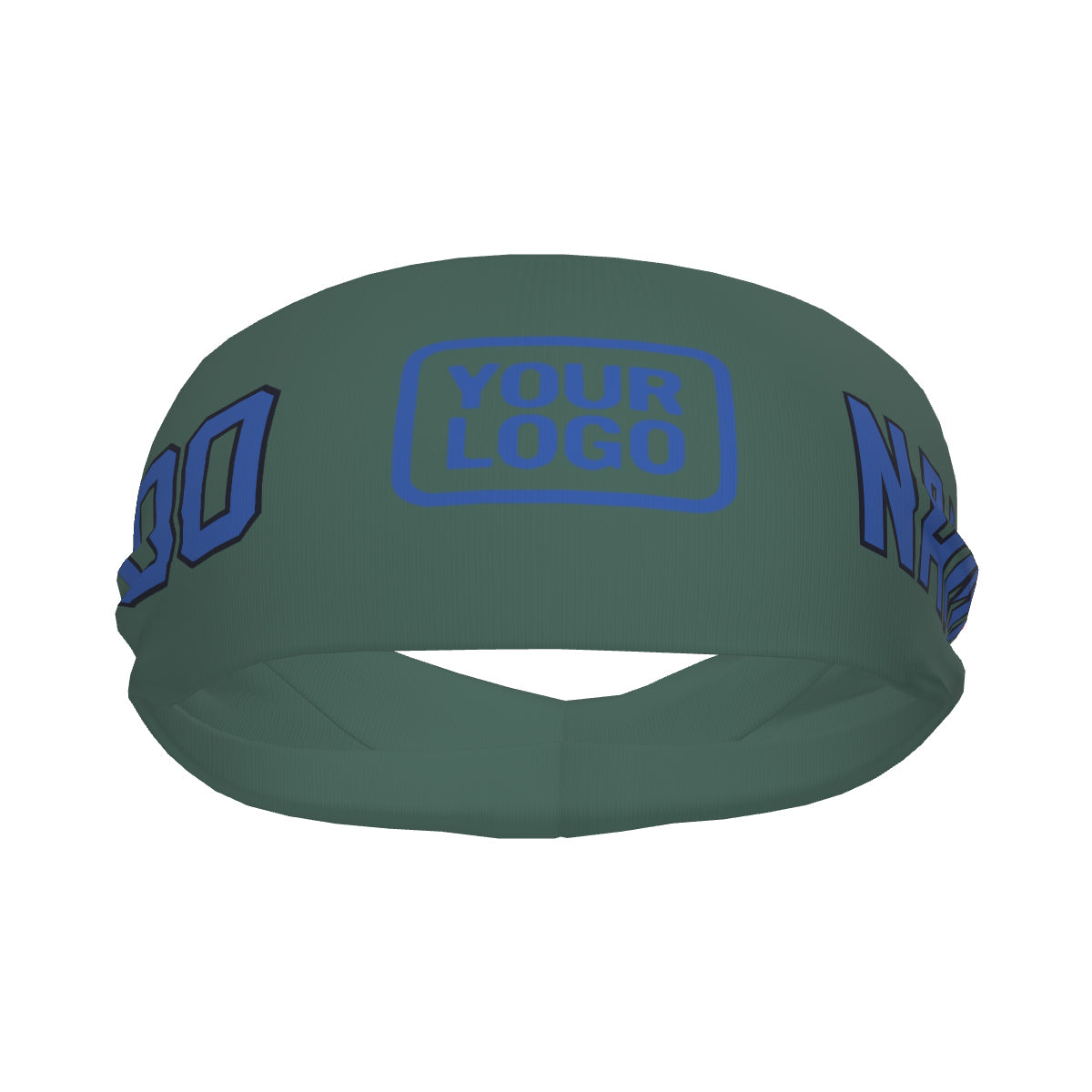 Custom Blue Green Sky Blue Sports headband