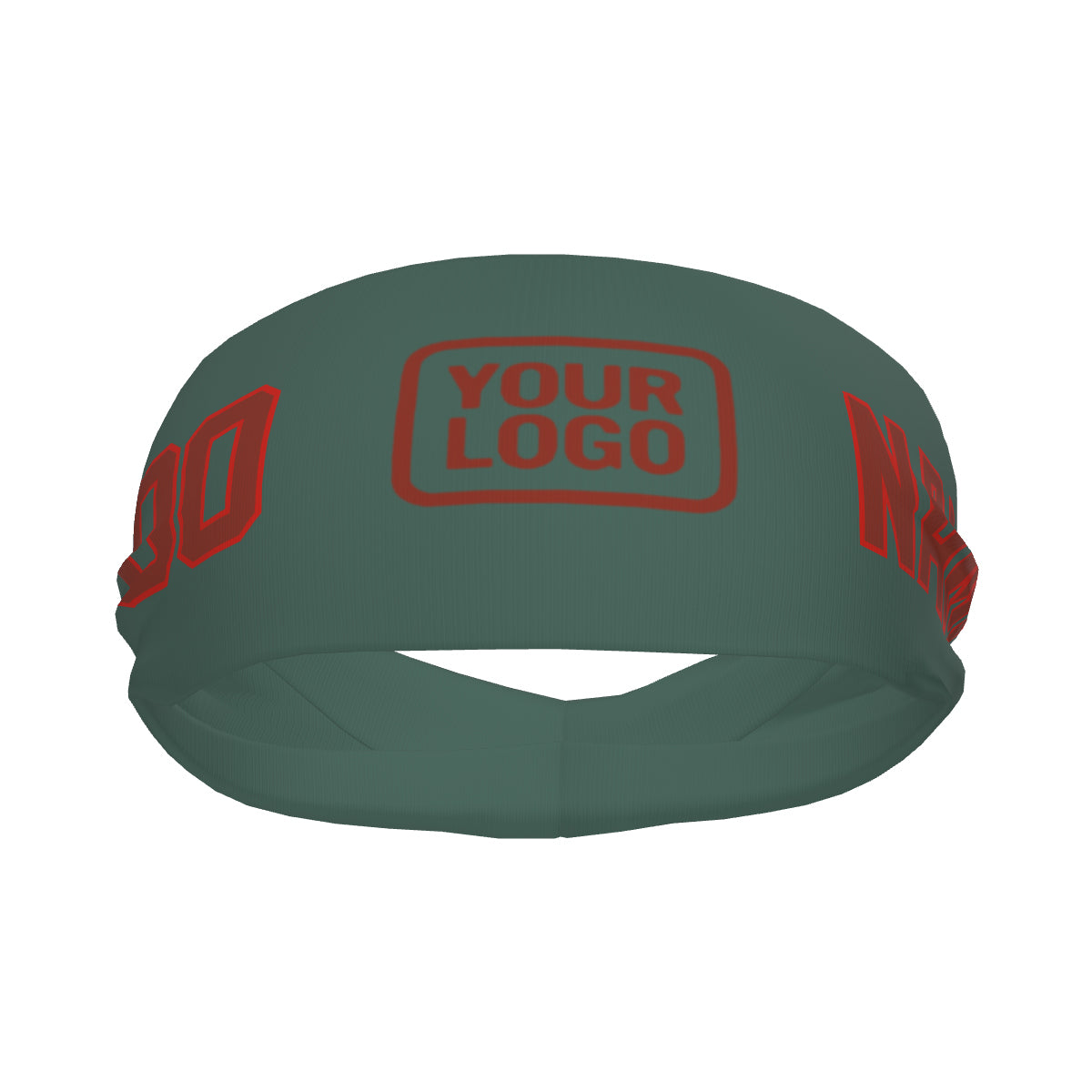Custom Blue Green Coral Red Sports headband