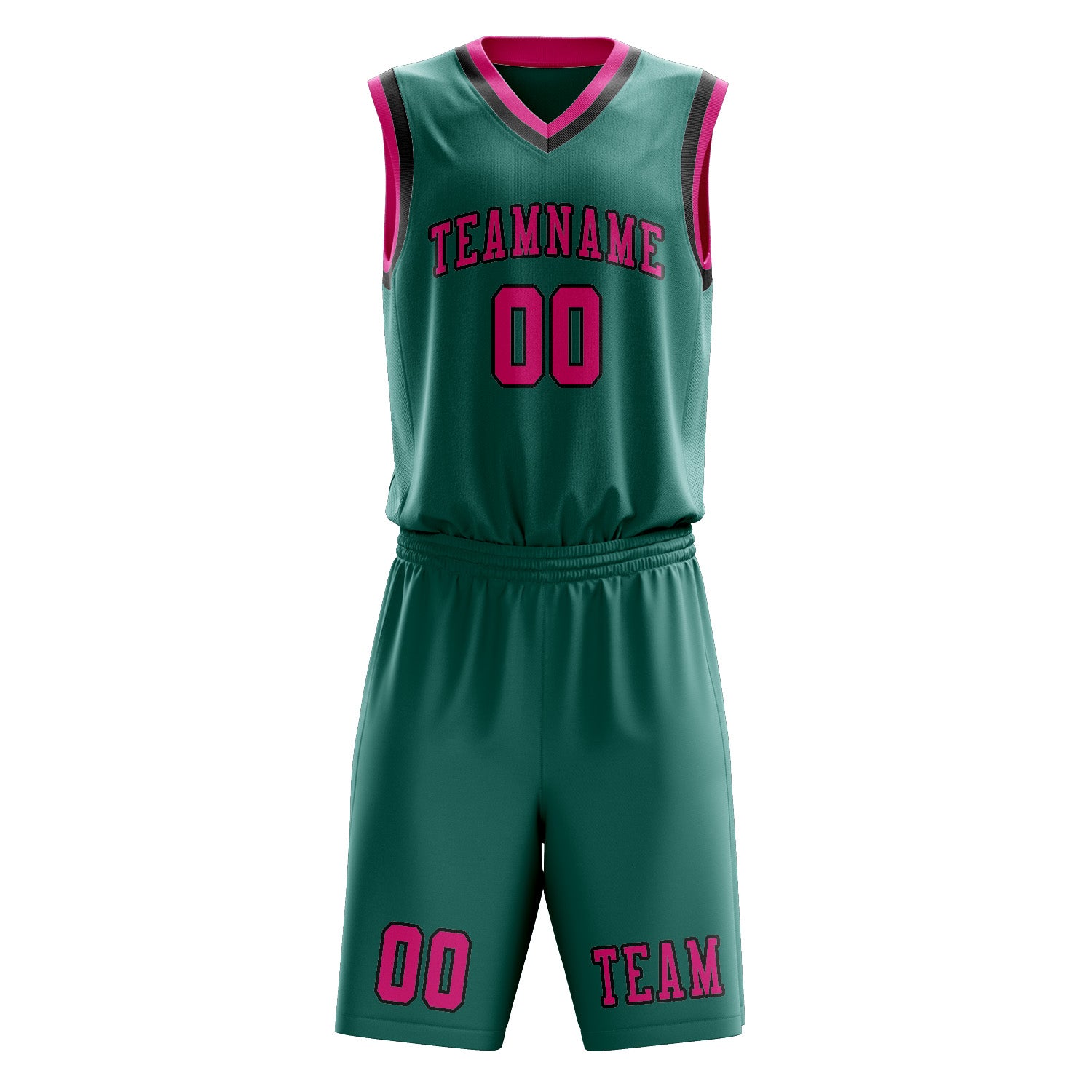 Custom Blue Green Pink Basketball Set