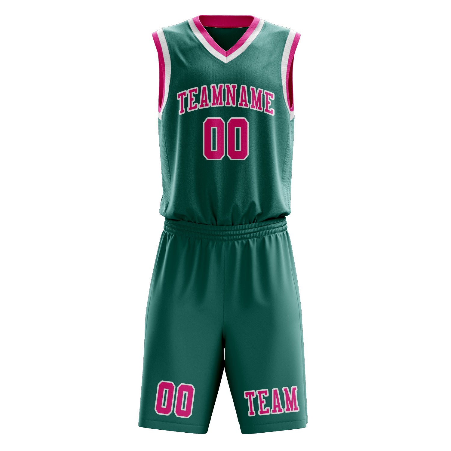 Custom Blue Green Pink Basketball Set