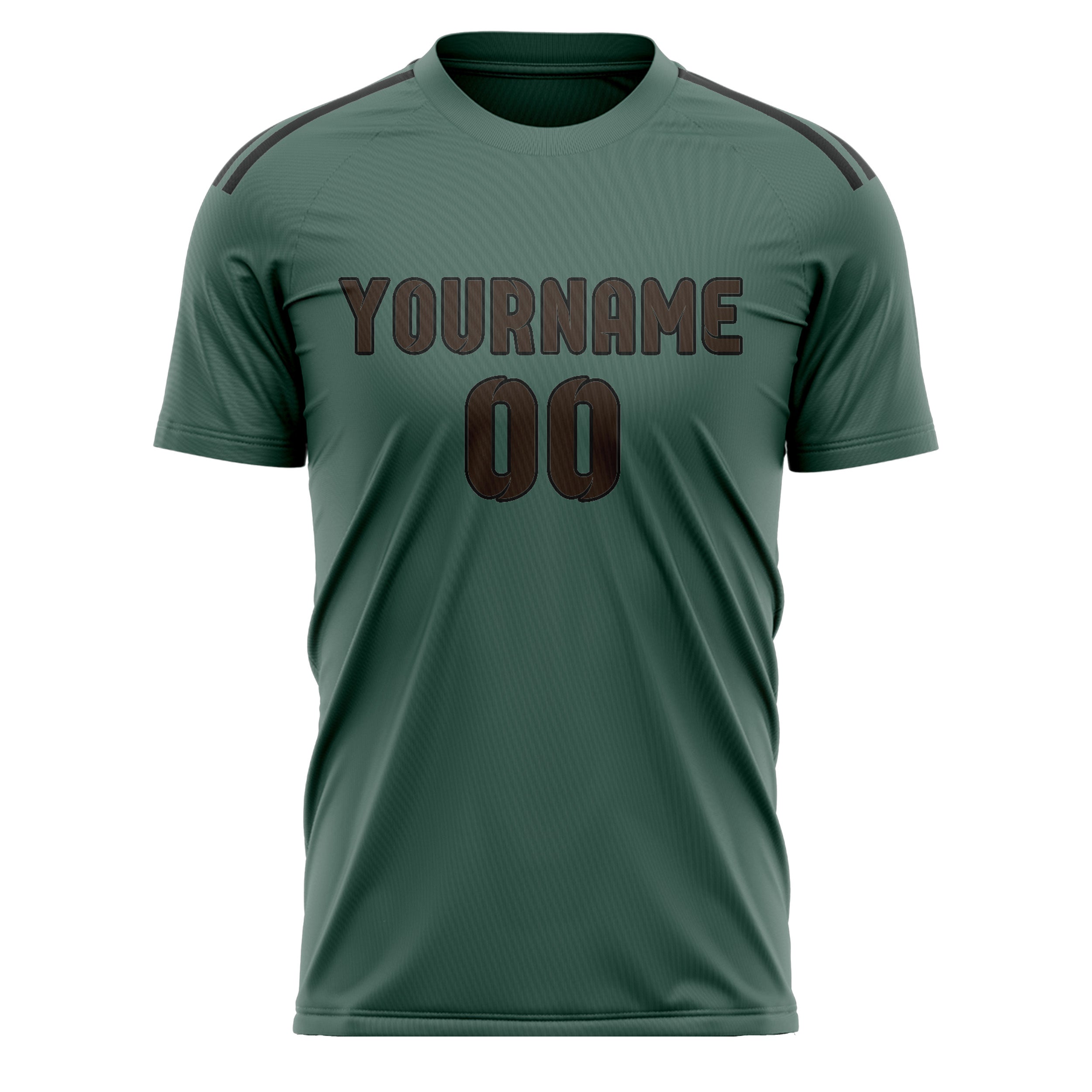 Custom Blue Green Brown Soccer Jersey