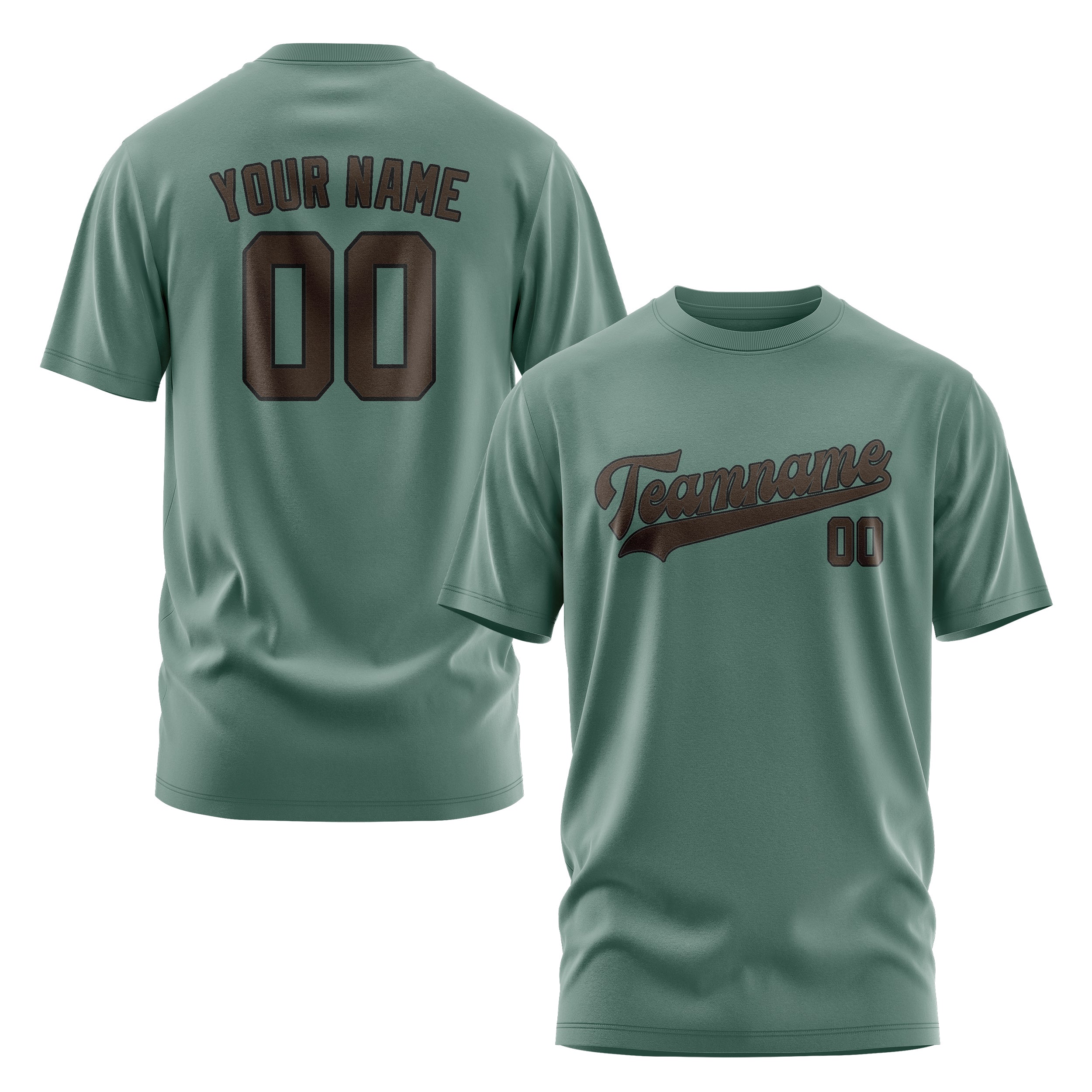 Custom Blue Green Brown T-Shirt