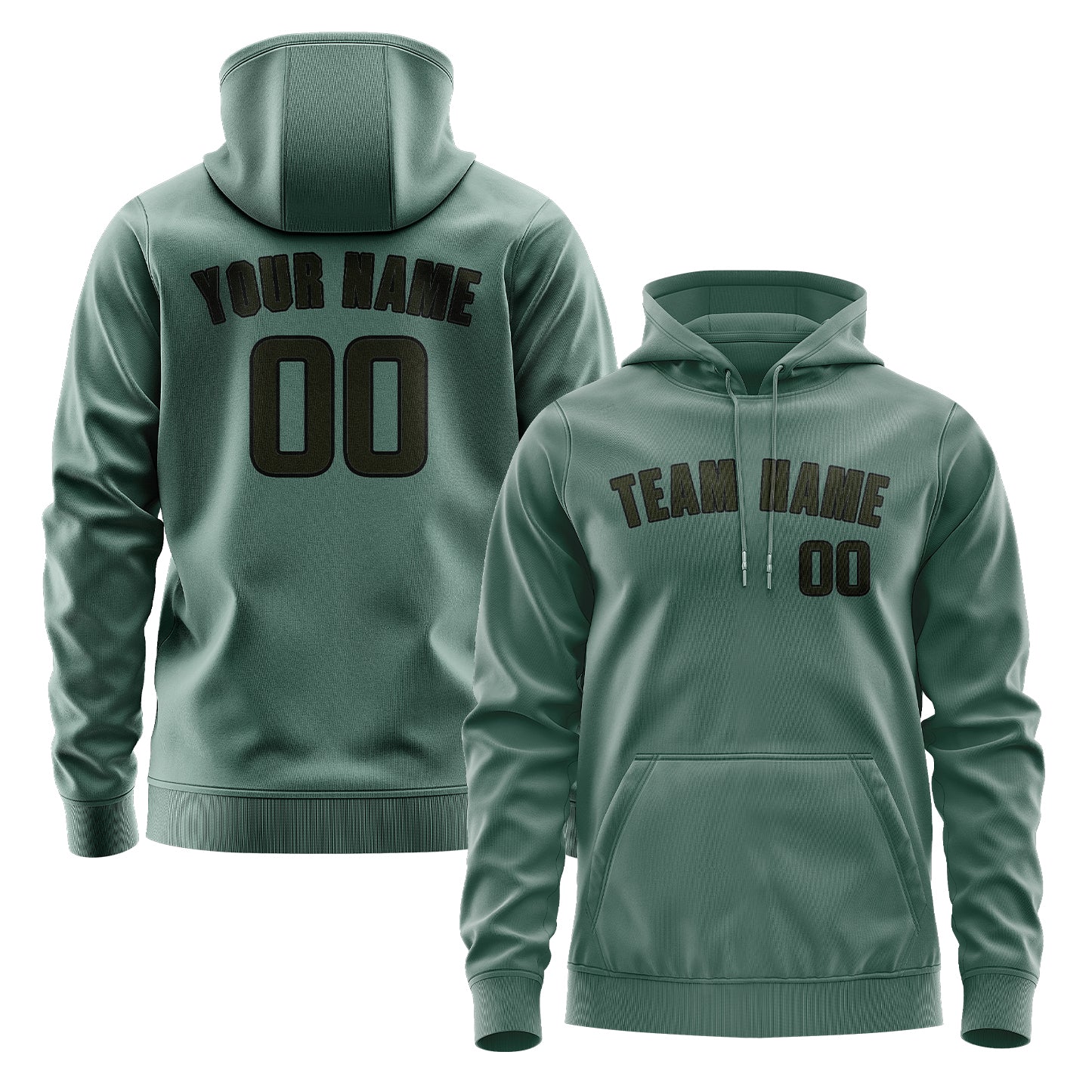 Custom Blue Green Olive Hoodie