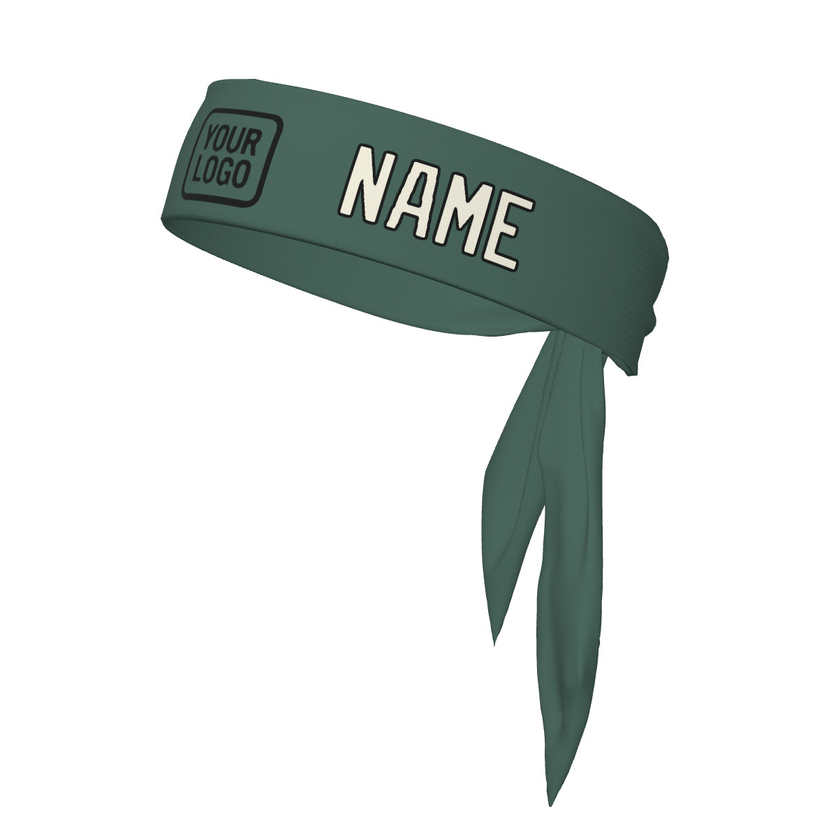 Custom Blue Green Cream Headband