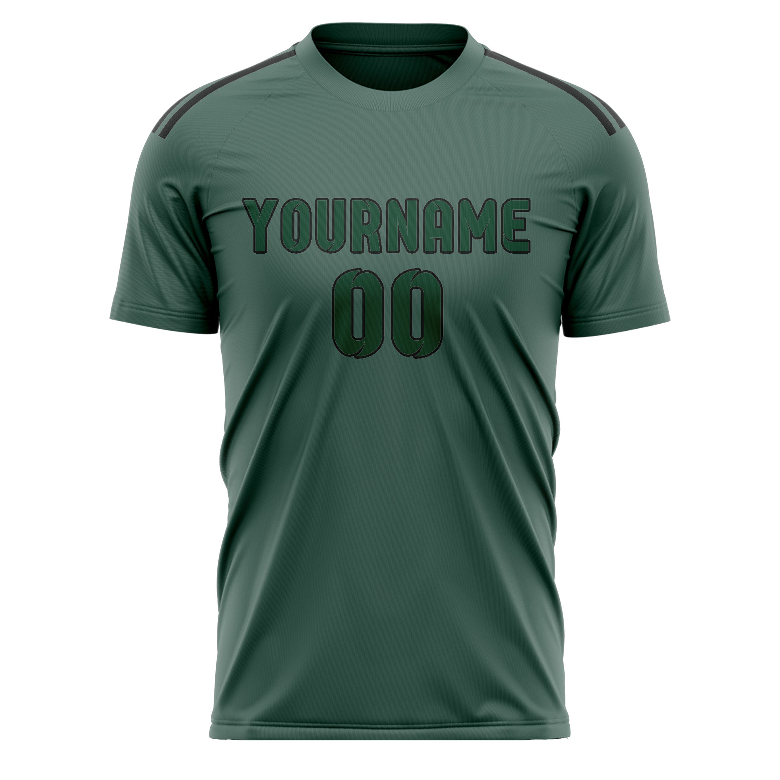 Custom Blue Green Green Soccer Jersey