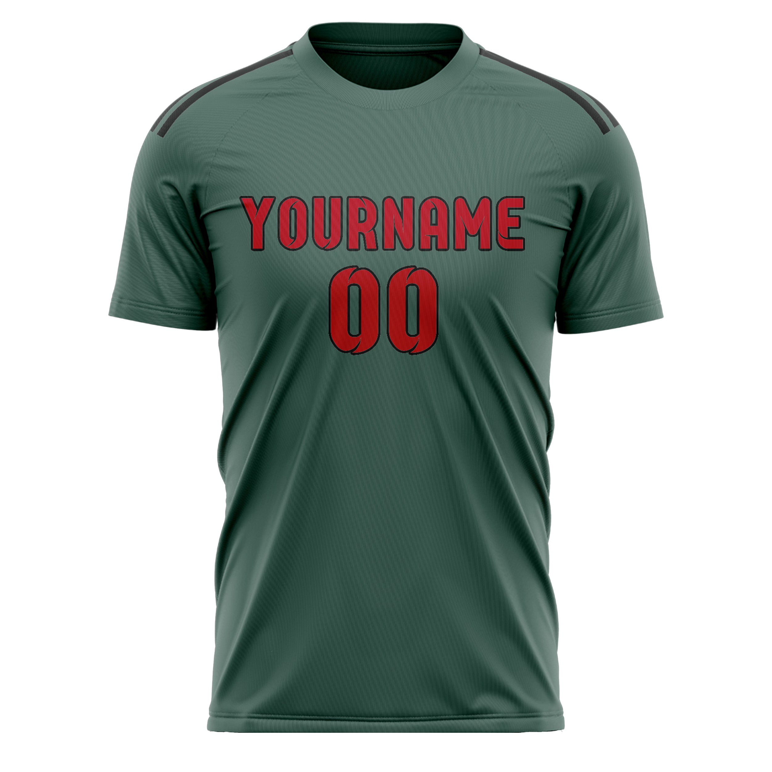Custom Blue Green Red Soccer Jersey