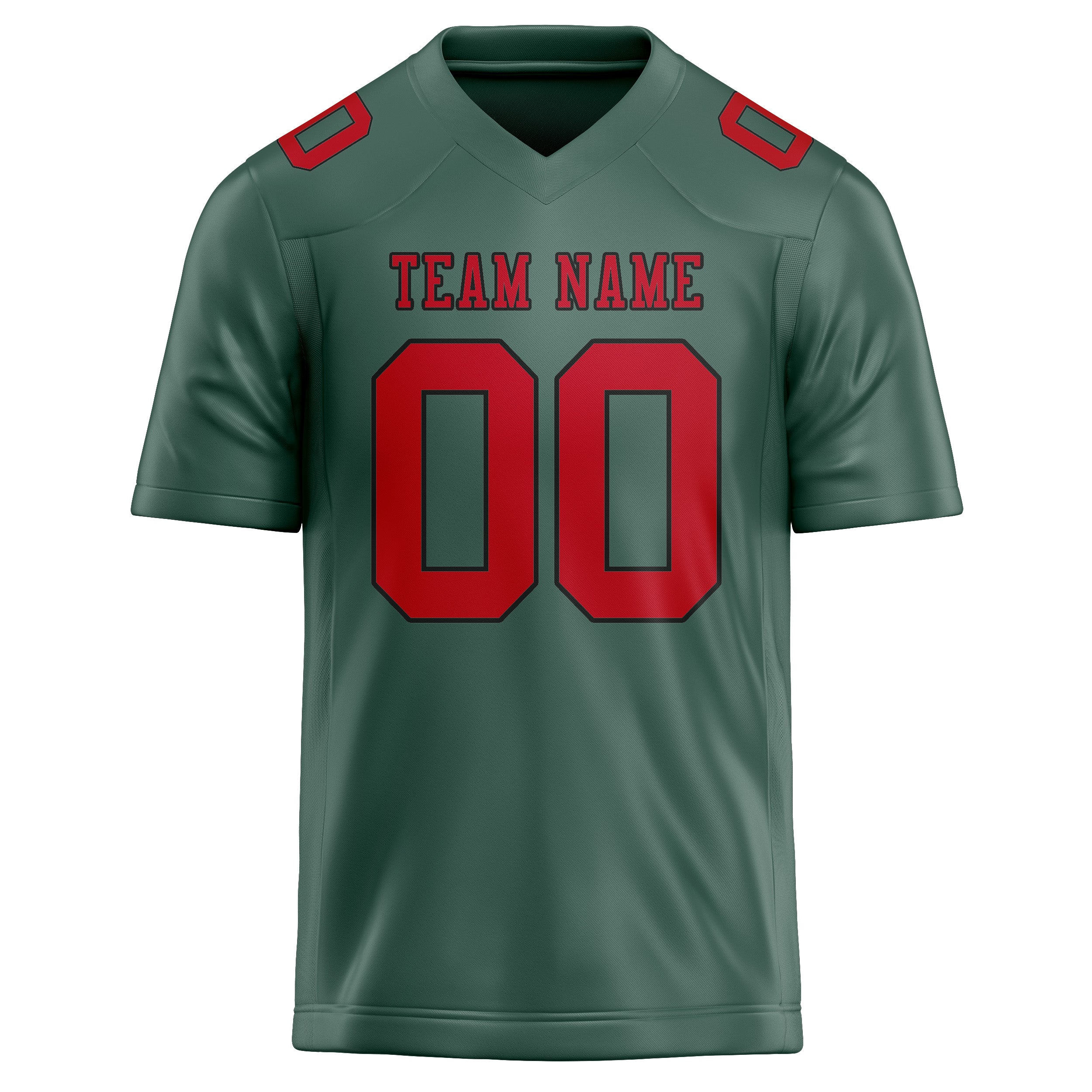 Custom Blue Green Red Football Jersey