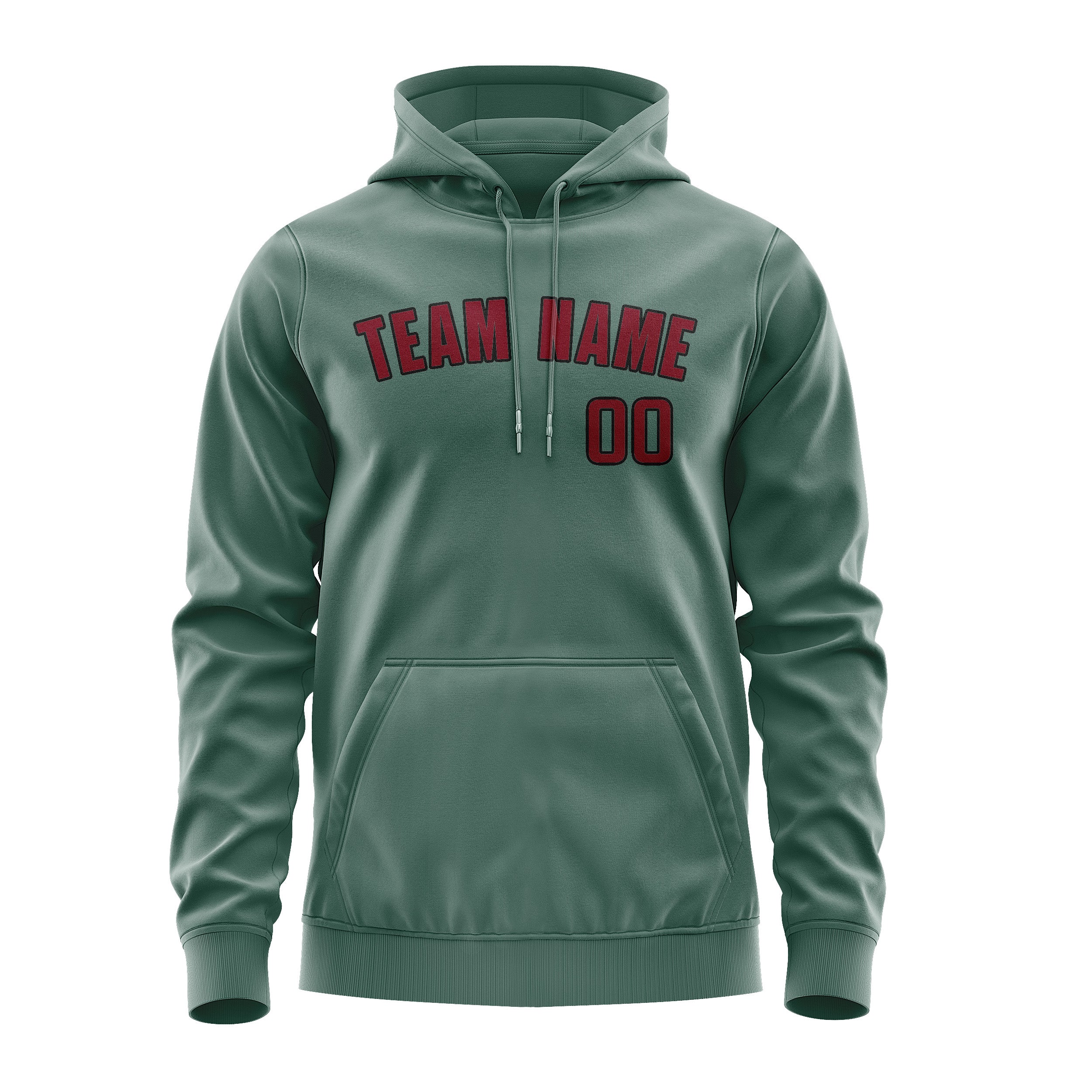 Custom Blue Green Crimson Red Hoodie