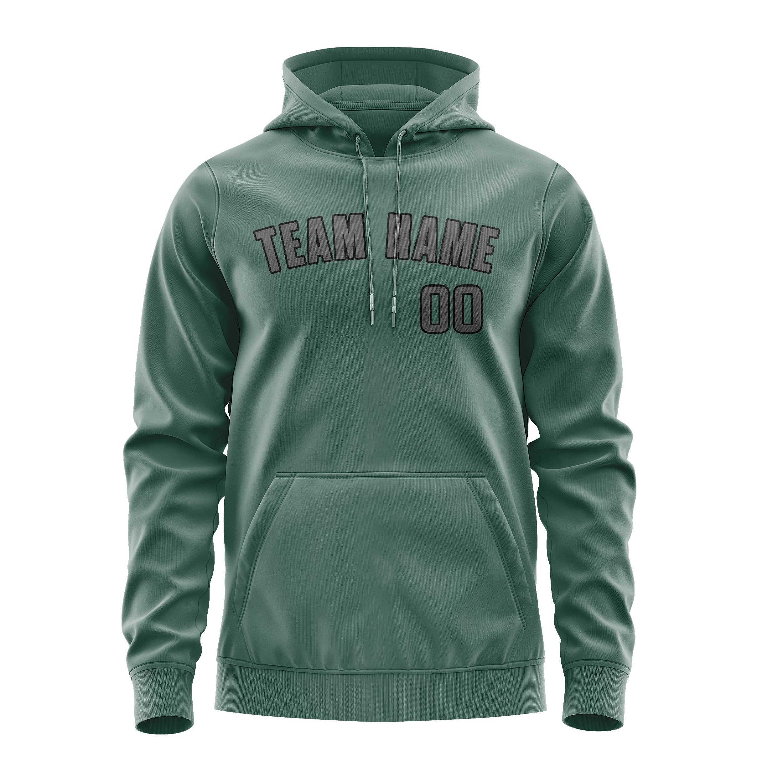 Custom Blue Green Dark Grey Hoodie