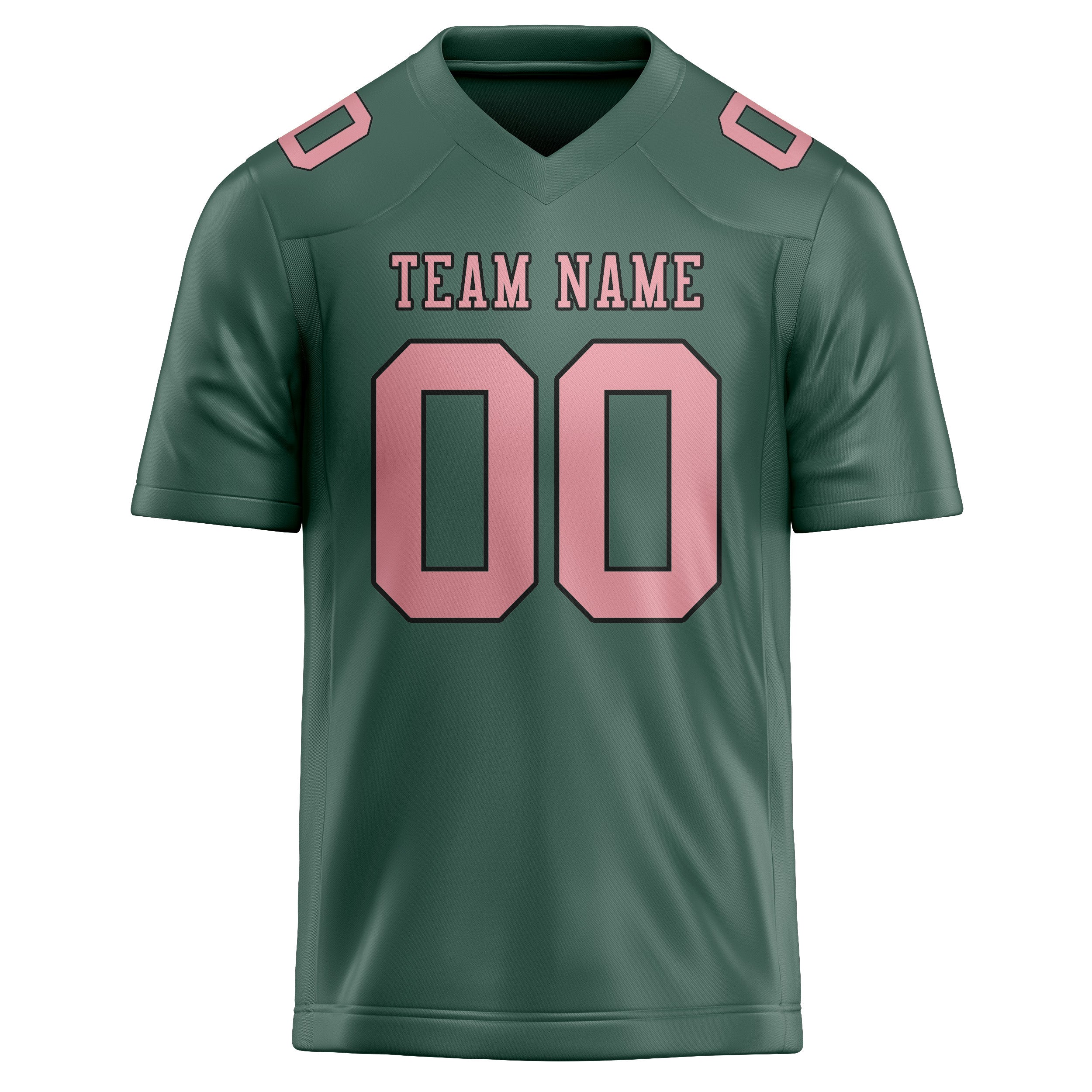 Custom Blue Green Light Pink Football Jersey