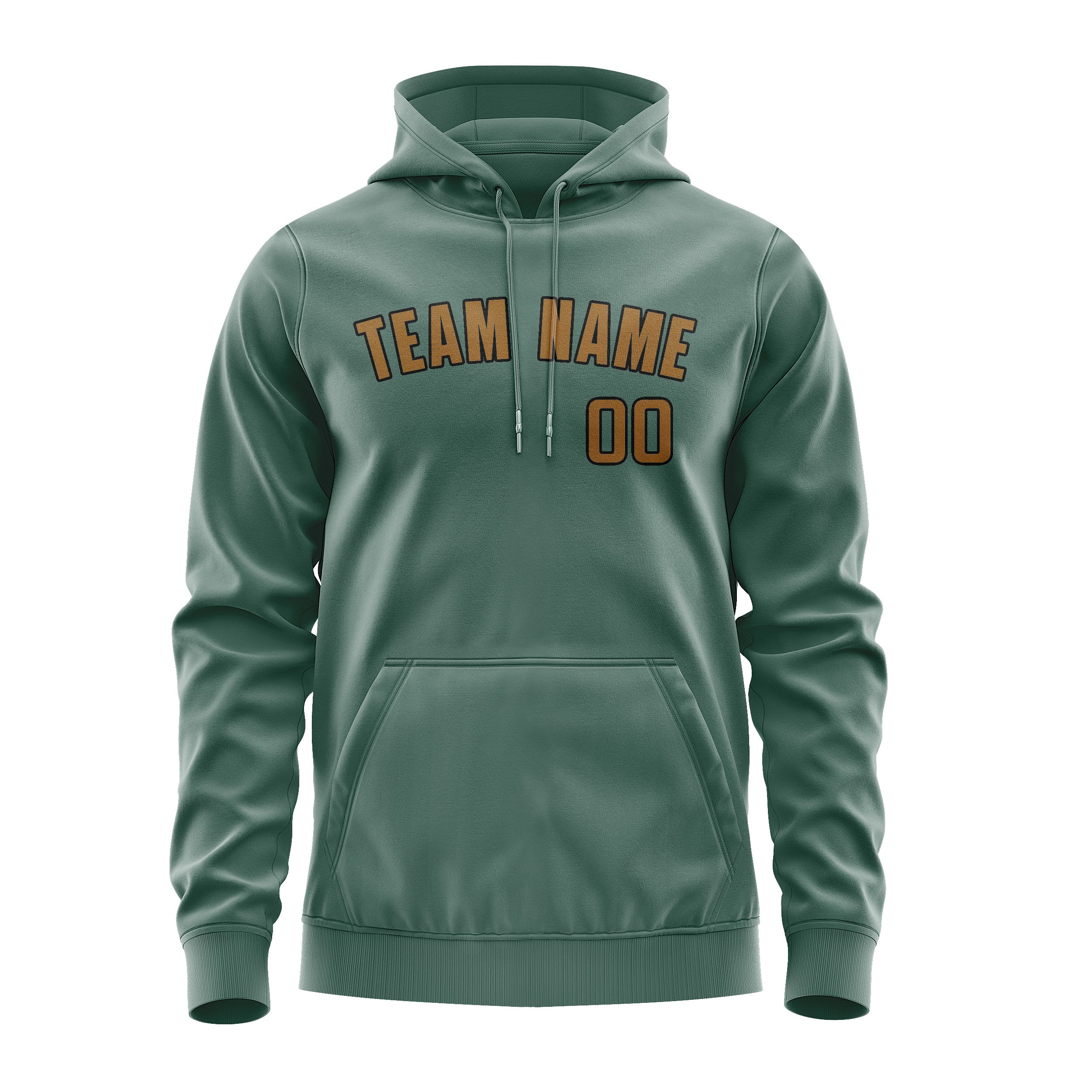 Custom Blue Green Khaki Hoodie